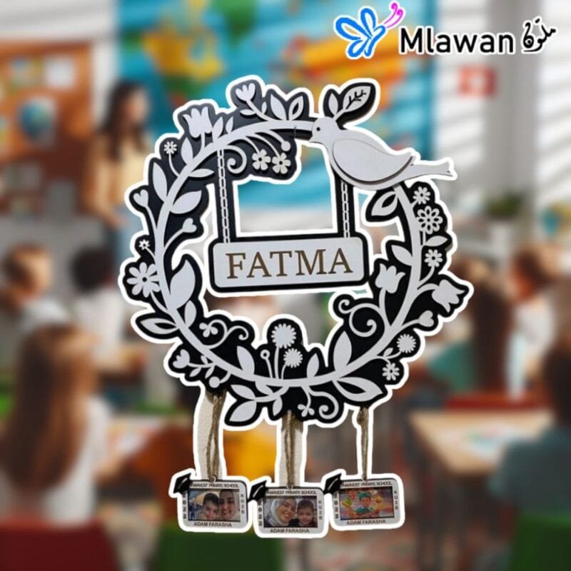 Personalized wooden wall sign for teachers