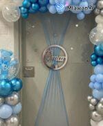 mlawan hospital room decor with blue and silver balloons