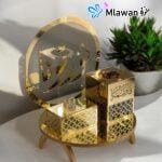 engagement tray with Arabic names and incense burner
