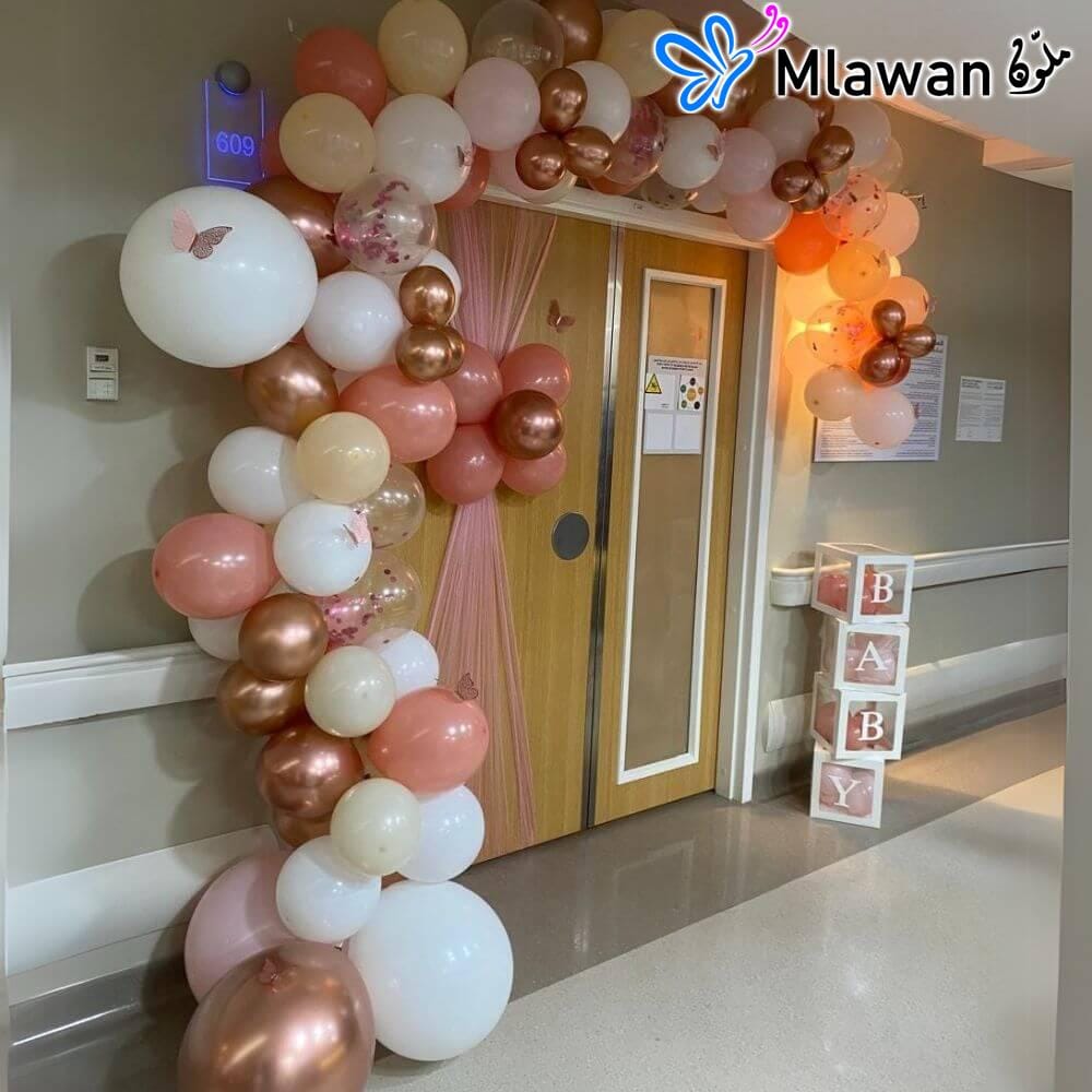 newborn balloon setup for hospital room decoration newborn balloon setup for hospital room decoration