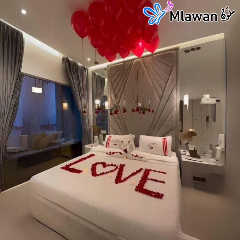 Romantic Hotel Room Balloons Dubai