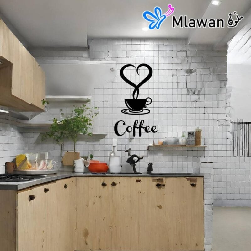 heart coffee wall sign decor