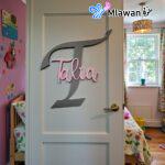 Personalized Name Sign for Nursery Custom Baby Decor Wooden Letter Ar