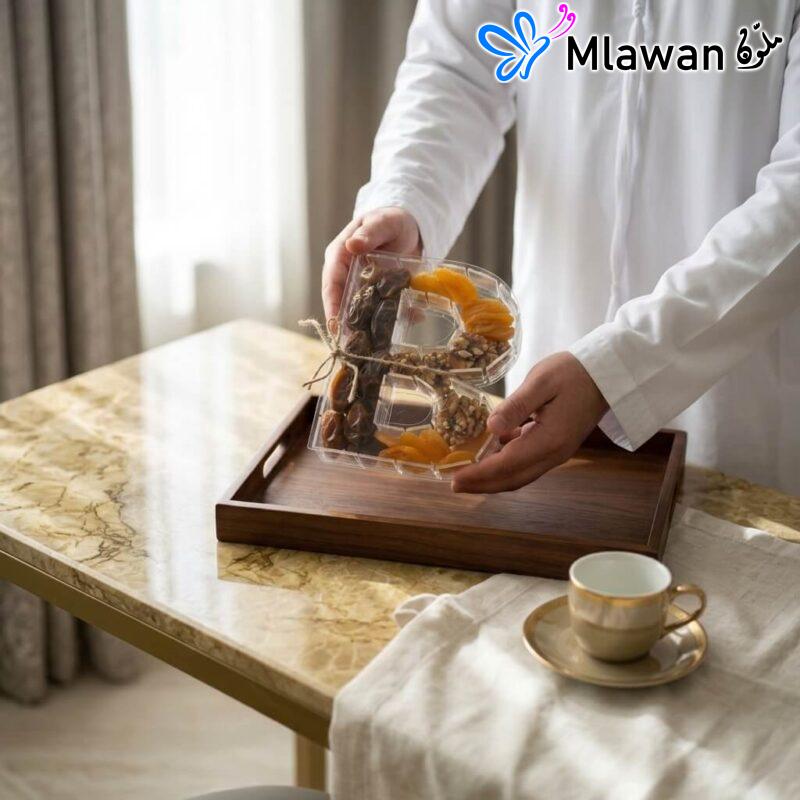 Personalized acrylic Letter dates nuts fruits gift.