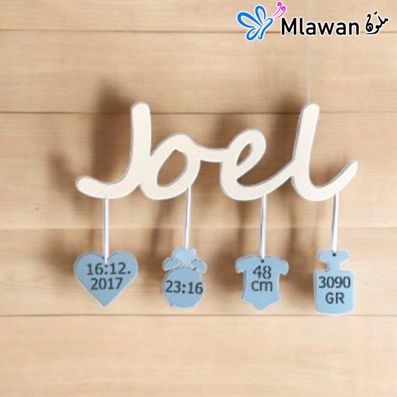 Newborn Sign with Name Date Weight and Time