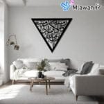 Unique Wooden Islamic Home Decor Triangle