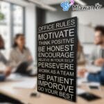 Wooden 3D Wall Sign for Office Decor