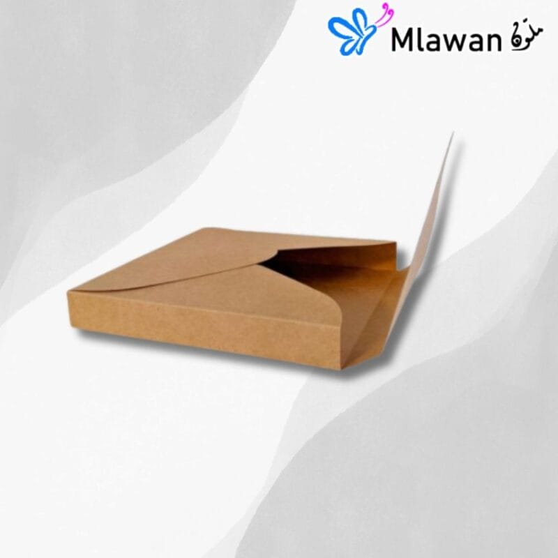 Compact eco-friendly square kraft envelope box 5.6"x5.6"x0.8"