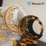 Calendar with gold lettering