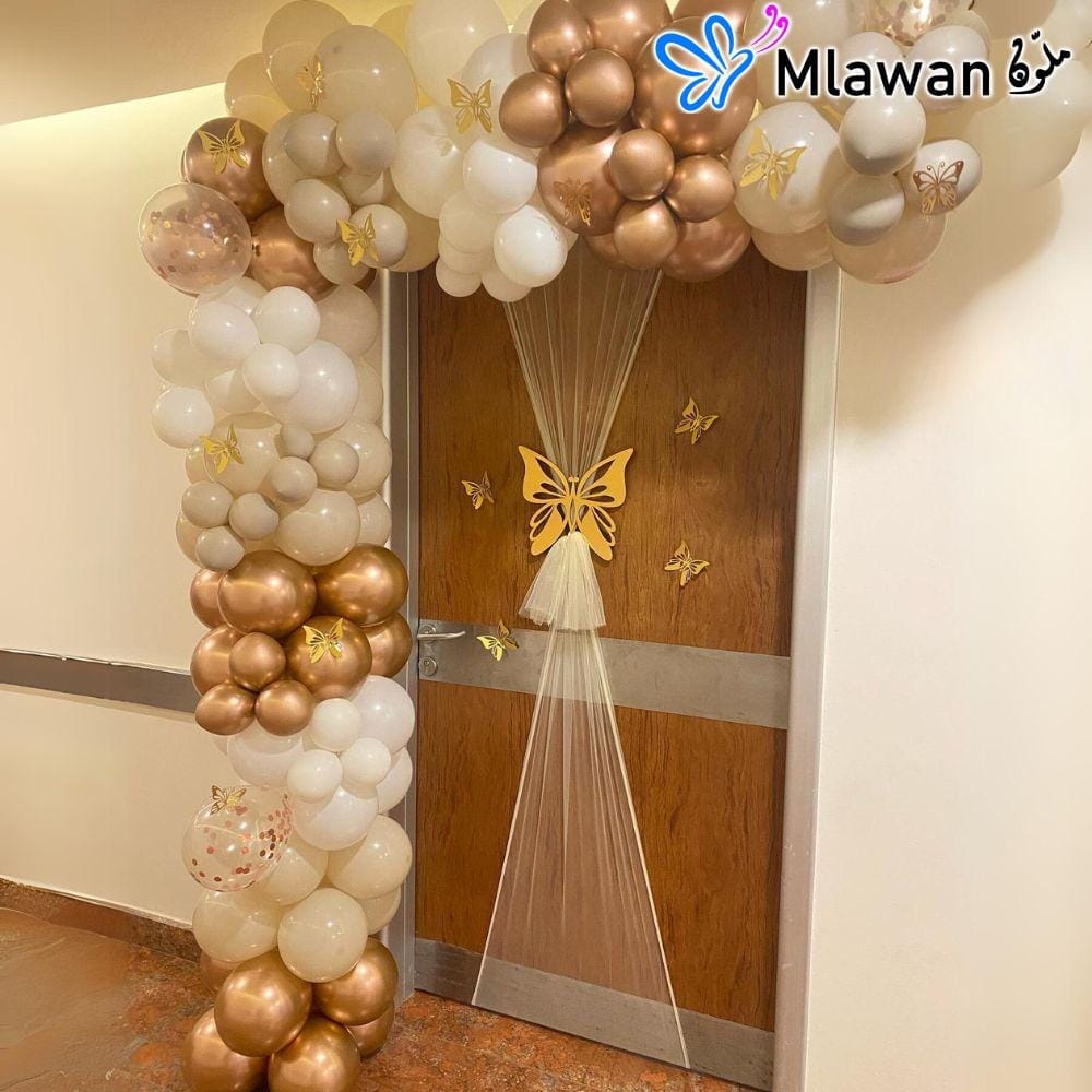 Baby boy and girl balloon decoration for newborn celebrations Baby boy and girl balloon decoration for newborn celebrations