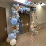 Personalized name display boxes for baby boy welcome decor