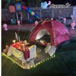 Romantic outdoor tent for date night celebrations