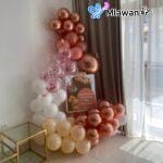 Balloon easel kit for hospital room gender reveal decor