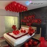 Romantic Valentine's hotel decoration