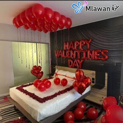 Romantic Valentine's hotel decoration
