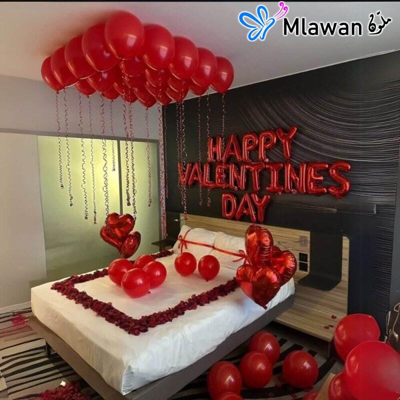 Romantic Valentine's hotel decoration