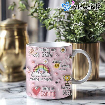 3D Thank You Teacher Mug