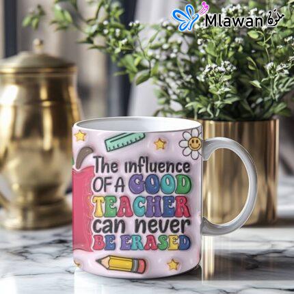 Create Good Teacher Day 3D Inflated Club Ceramic Mug Gift