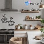 artistic coffee cups wall art decoration