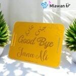 golden acrylic tray uae ksa