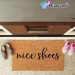 Welcome Guests Nice Shoes Doormat - nice shoes
