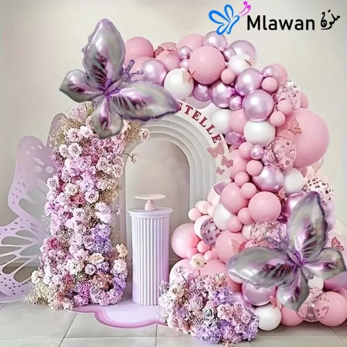 Welcome baby girl pink decorations Dubai