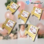 هدية عيد الميلاد الأول بإطار صور مخصص