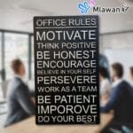 Wooden Wall Decor with Motivational Words