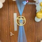 Custom baby name decorations for hospital rooms at Thumbay University Hospital