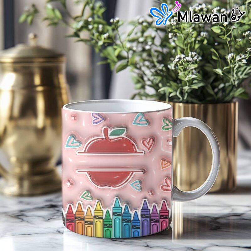 Personalized Teacher Appreciation Pink Mug