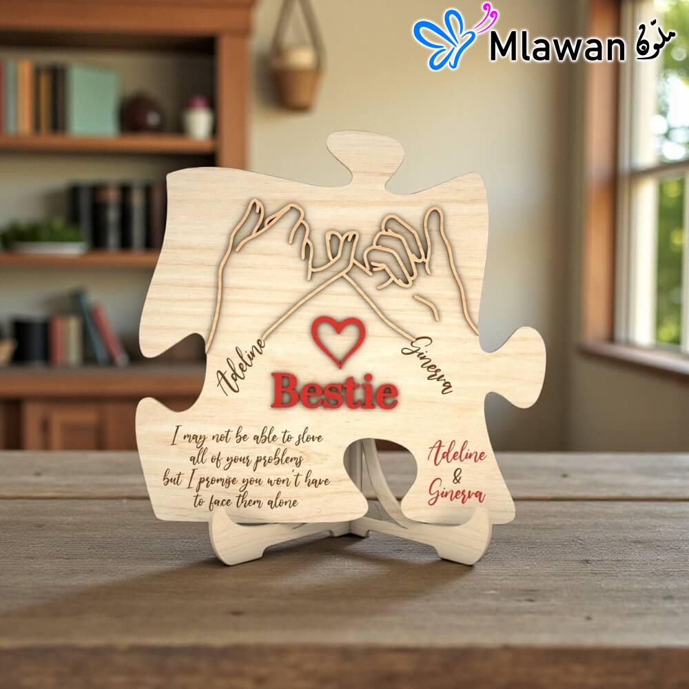3015-1 (2) You Are My Missing Piece Puzzle Personalized Couple Friendship Wooden PlaqueMissing Piece wooden plaque - You Are My Missing Piece