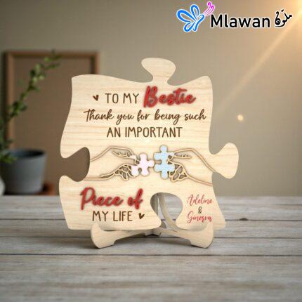 Personalized teacher appreciation puzzle sign- "Important Piece of My Story" Puzzle Sign for Teachers: End-of-Year Gift