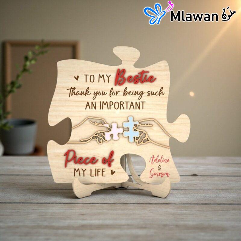 Personalized teacher appreciation puzzle sign- "Important Piece of My Story" Puzzle Sign for Teachers: End-of-Year Gift