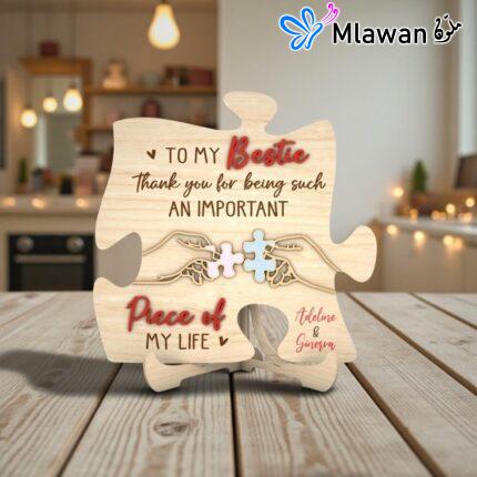 Important Piece of My Story- Puzzle Sign Teacher Gift Personalized Thank You