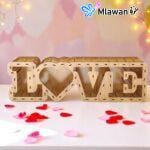 Romantic Wooden Flower Gift Box - perfect for anniversary & wedding