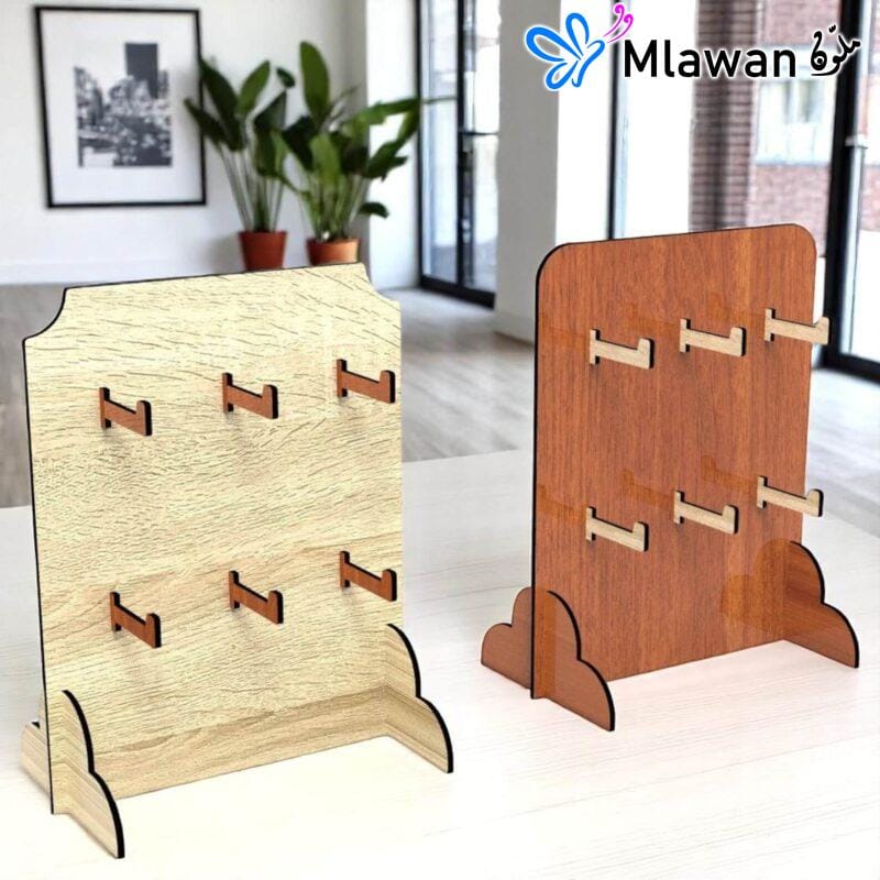 Keychain display stand jewelry.