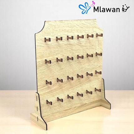 Keychain display stand advertising.