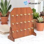 Wooden Jewelry & Keychain Display Stand Stable Desktop or Table top - Image 2