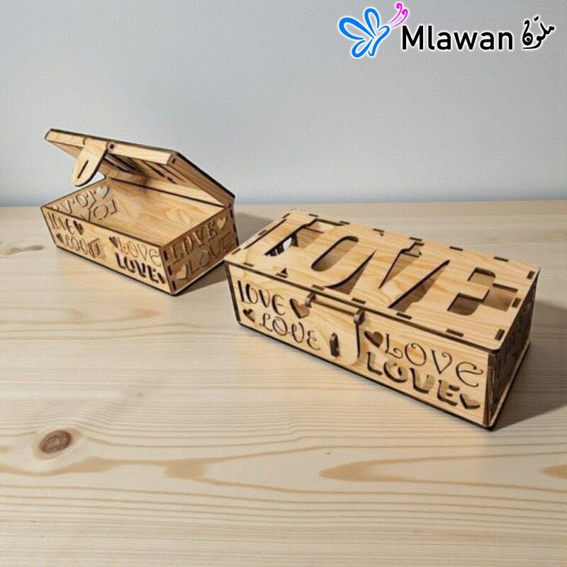 Love heart wooden keepsake.
