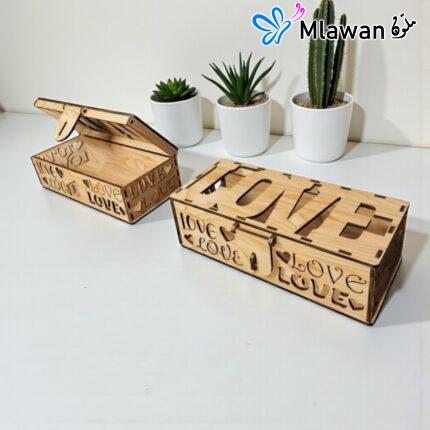 Love Heart Wooden Box Gift perfect weddings anniversaries home decor