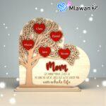 Personalized wooden family tree plaque