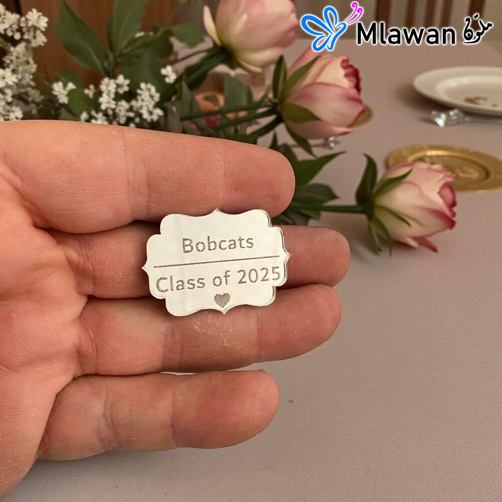 3111-43 (2) Personalized Mini Mirror Graduation Keepsake Favors