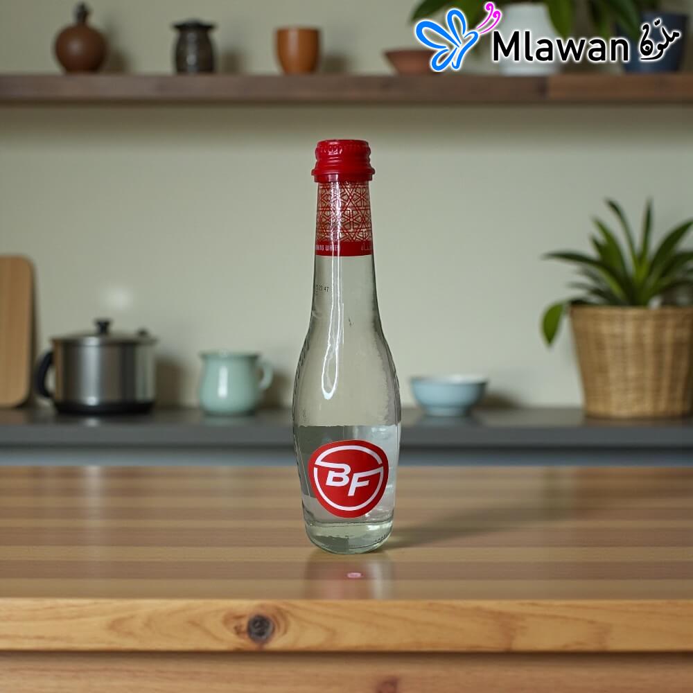 3141-012 (4) Brand Business Clear Glass Water Bottles - Trademark Your Logo corporate gifts.