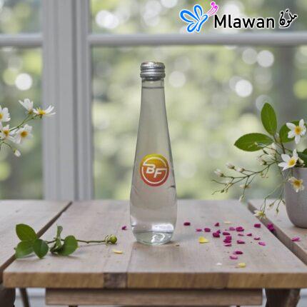 زجاجات مياه بشعار مخصص - Branded Custom Glass Water Bottles For Events Promote Your Business Logo