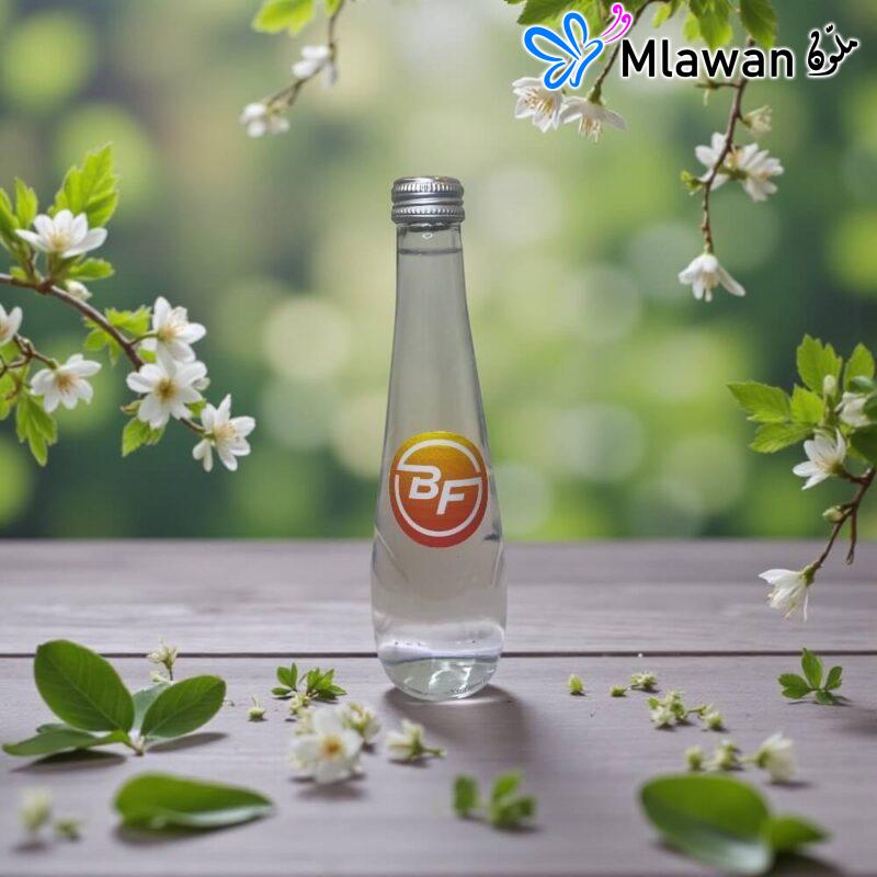 Branded glass water bottles