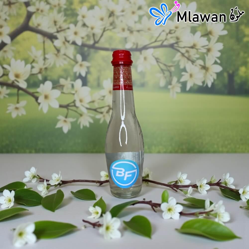 3141-09 (4) Customize Branded Glass Water Bottles with Your Logo promote brand.