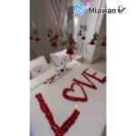 Romantic hotel decor Dubai Abu Dhabi Sharjah room balloons.