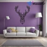 Modern deer wall decor