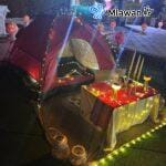 Romantic Outdoor Tent with Decorative Lights, Perfect for Anniversaries, Weddings, and Special Events - Image 3