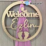 custom balloon arch for newborn celebration